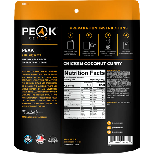 Peak ReFuel Chicken Coconut Curry|15645
