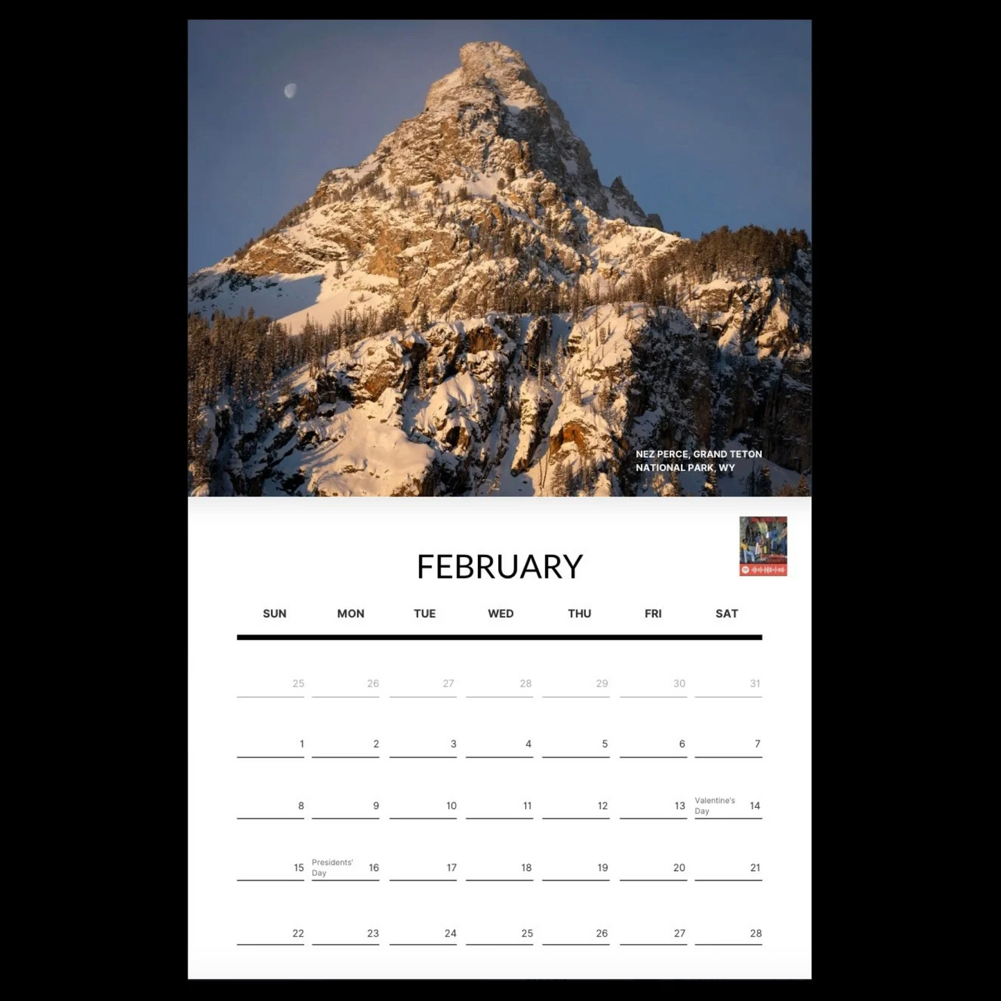 2026 Adventure & Landscape Calendar
