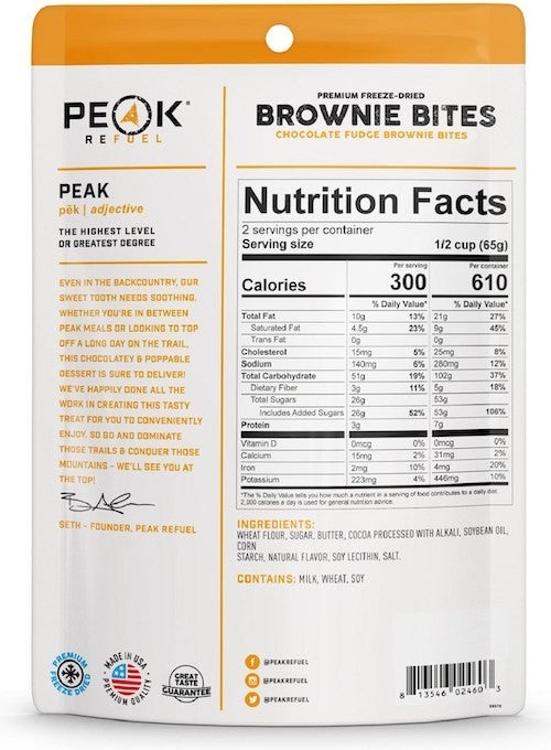 Peak Refuel Brownie Bites|9508