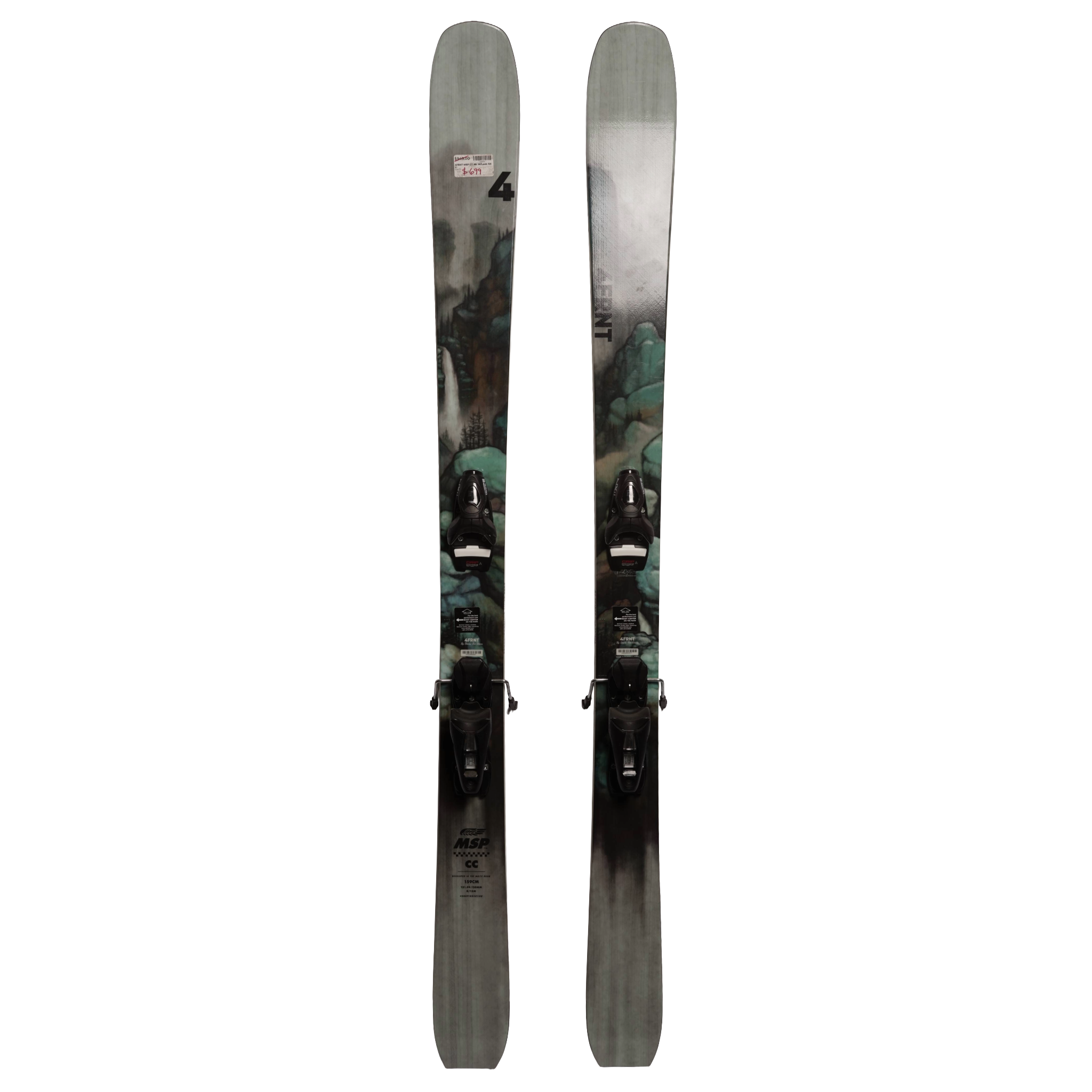 4FRNT MSP CC 99 Skis + Look NX 12 Binding's - Men's (159cm
