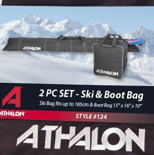 Athalon Two Piece Ski and Boot Set in Sleeve - 185cm|11663