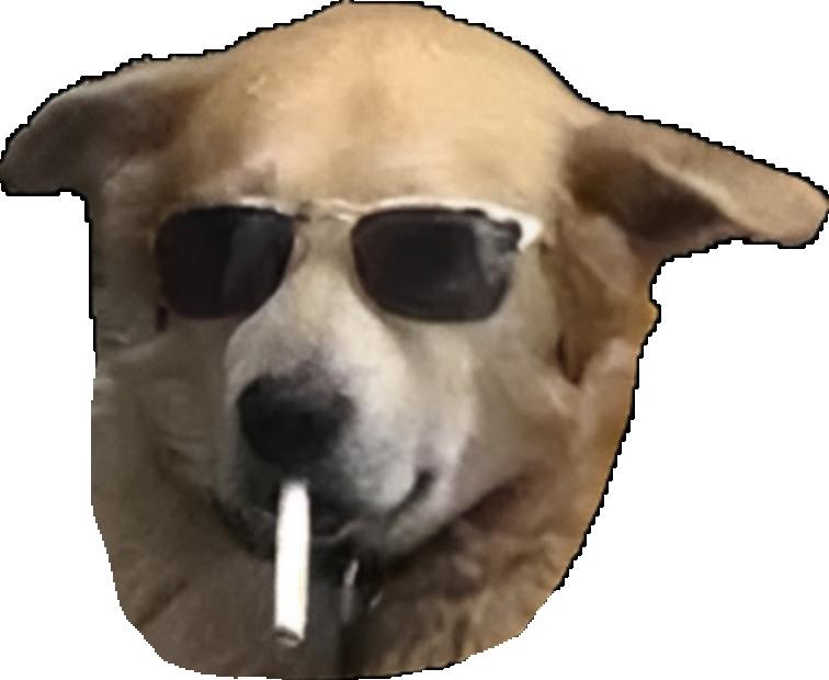 Smokey Dog Sticker