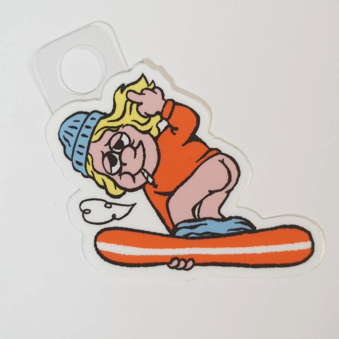 Smokey Snowboarder Sticker