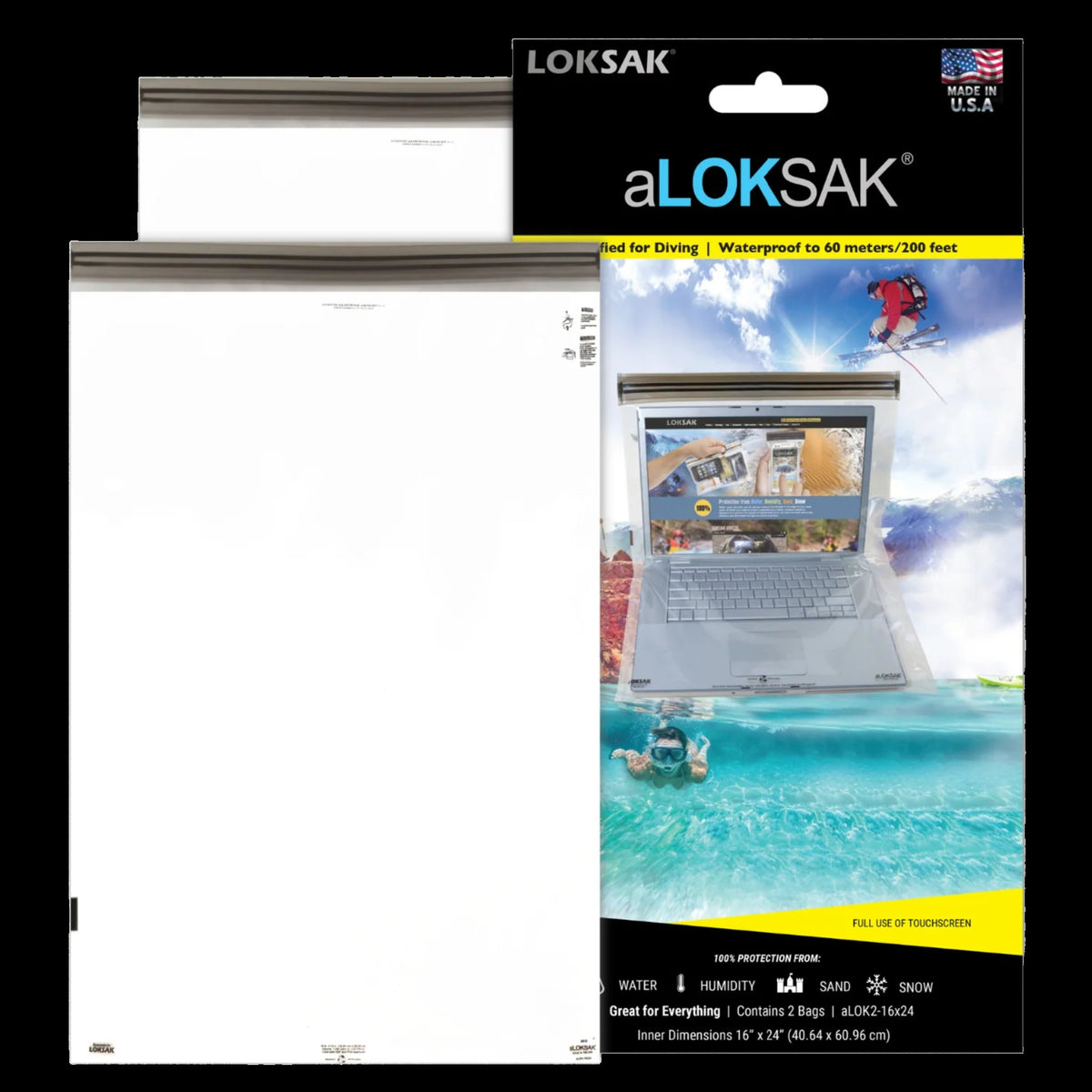 LOKSAK aLOKSAK Waterproof Bags (4-pack of Assorted Sizes)