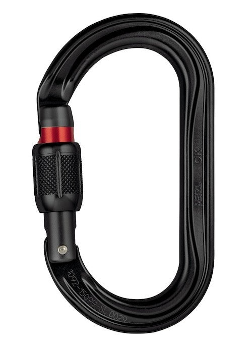 Petzl OK Carabiner BLACK - The Gear Room