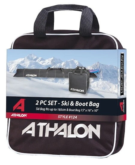 Athalon Two Piece Ski and Boot Set in Sleeve - 185cm|11662