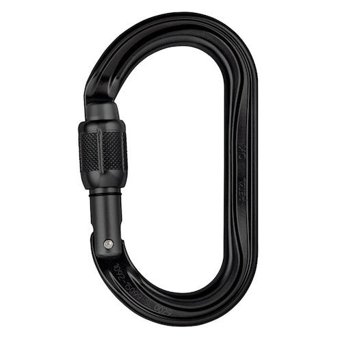Petzl OK Screw - Lock Carabiner Black - The Gear Room