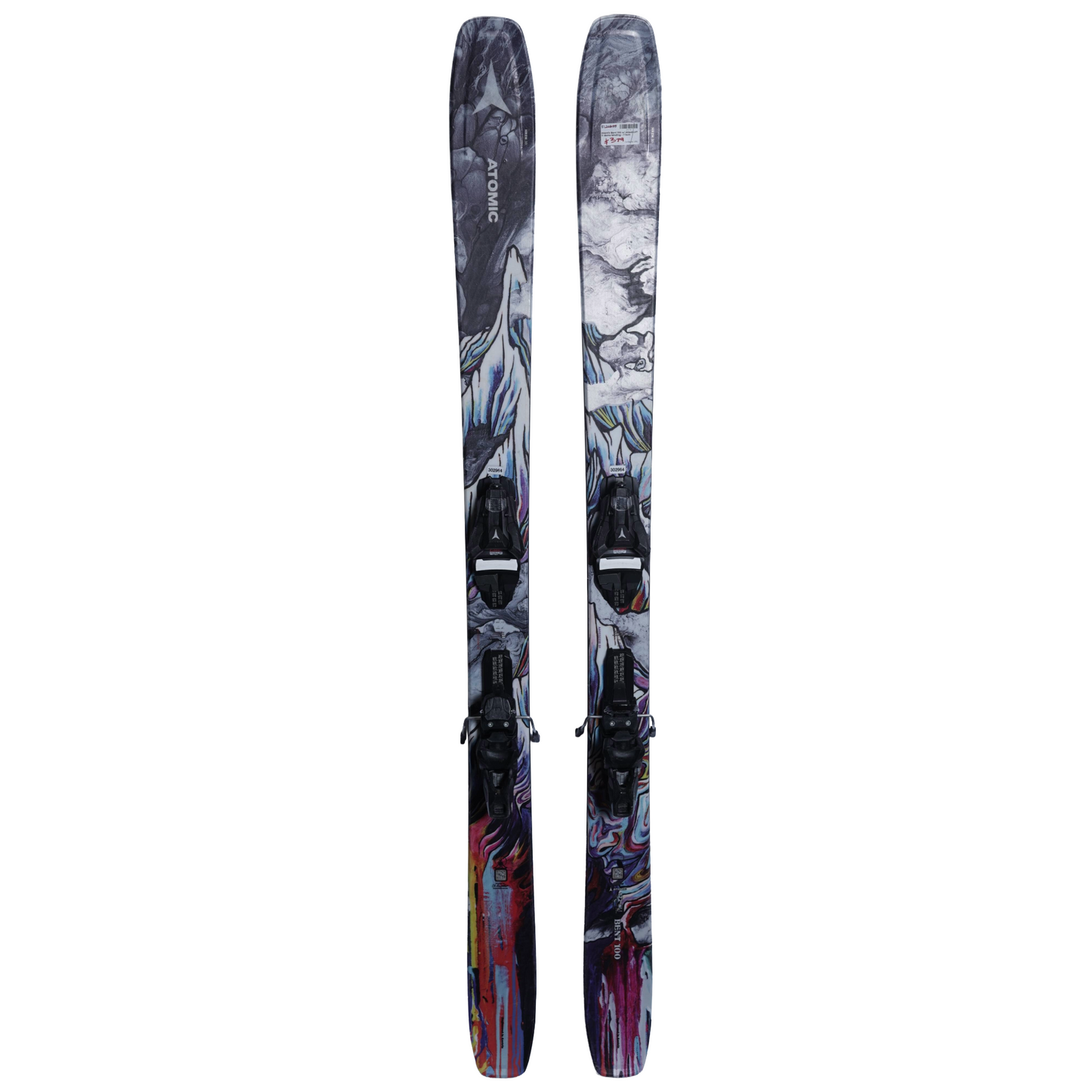 Atomic Bent 100 Skis, 2025 + Attack LYT 11 demo binding - (172cm)