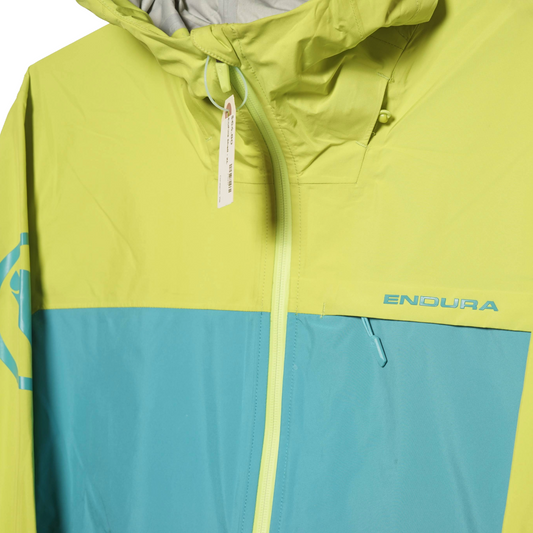 Endura SingleTrack Waterproof Jacket II, Lime Green - Men's