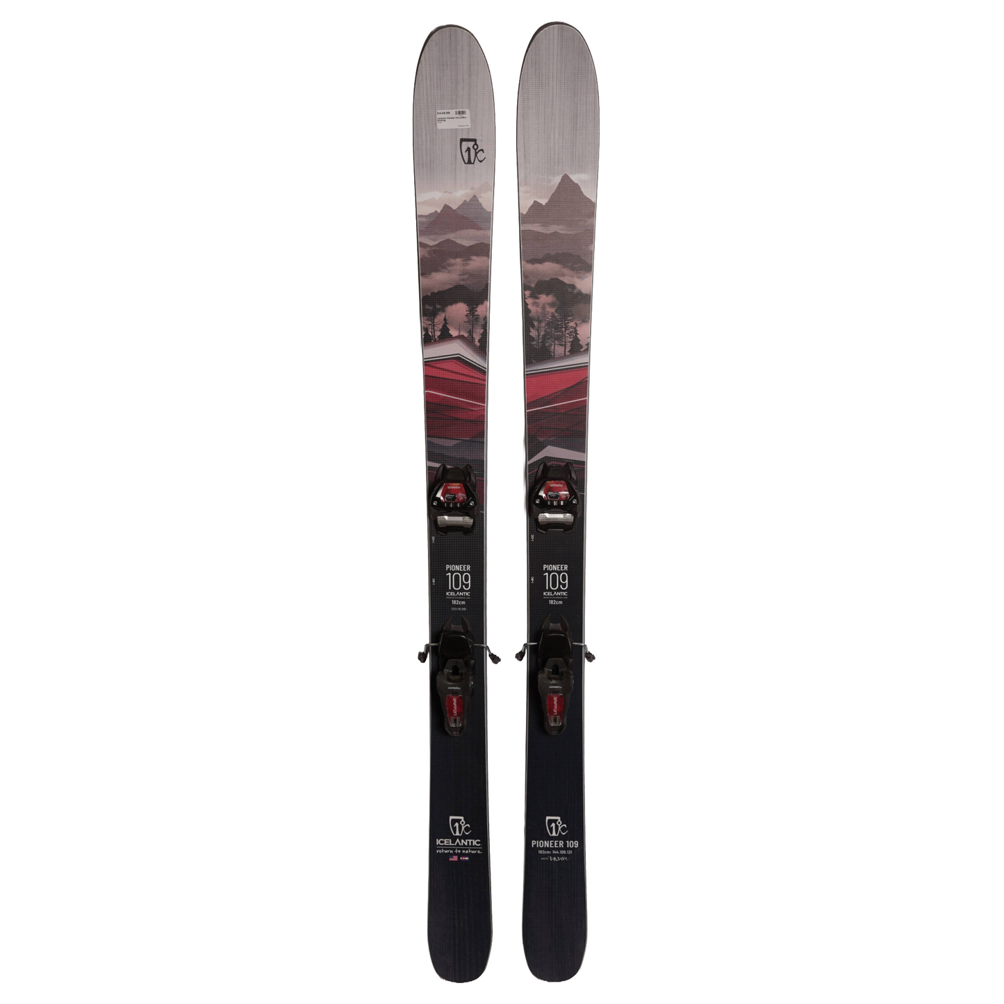 Icelantic Pioneer 109 Ski's, 2023 + Marker Griffon Binding's - Men's (182cm)