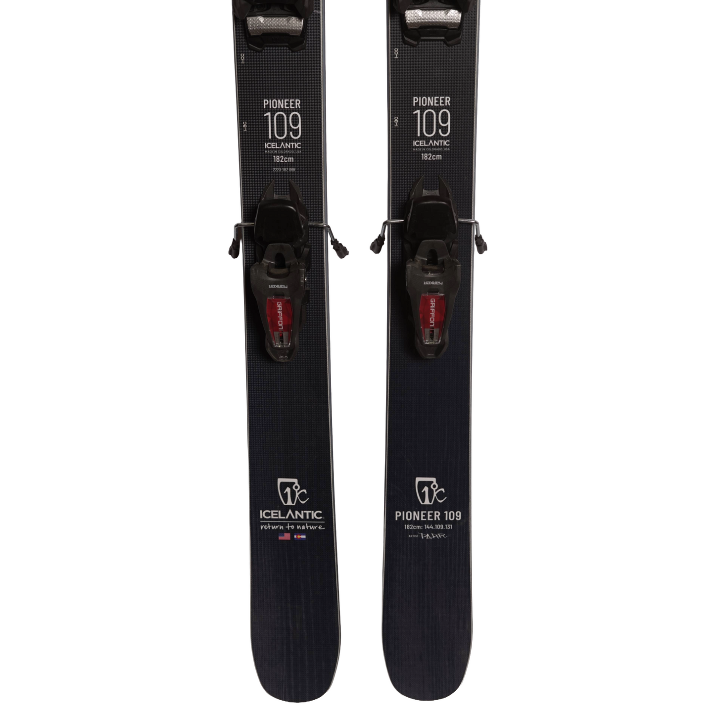 Icelantic Pioneer 109 Ski's, 2023 + Marker Griffon Binding's - Men's (182cm)