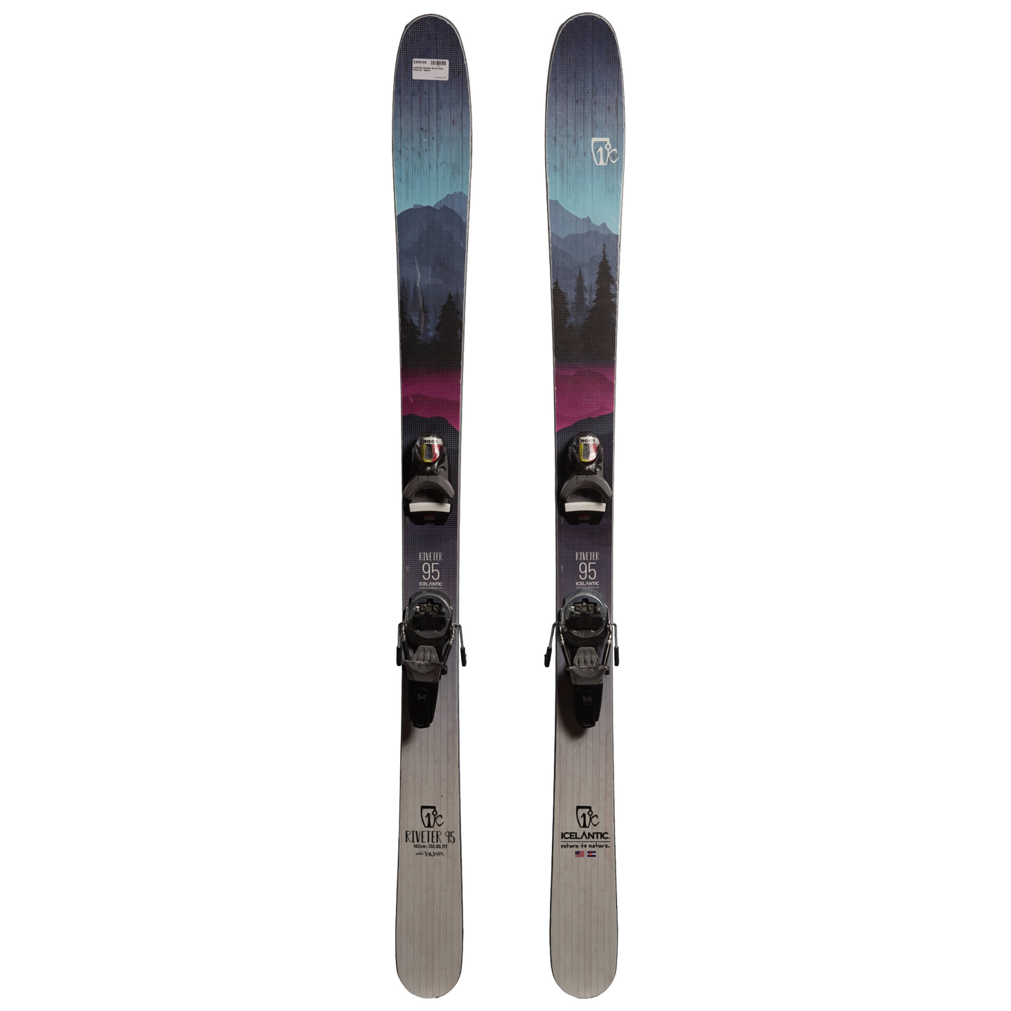 Icelantic Riveter 95 Skis + Look Pivot 12 Bindings - Women's