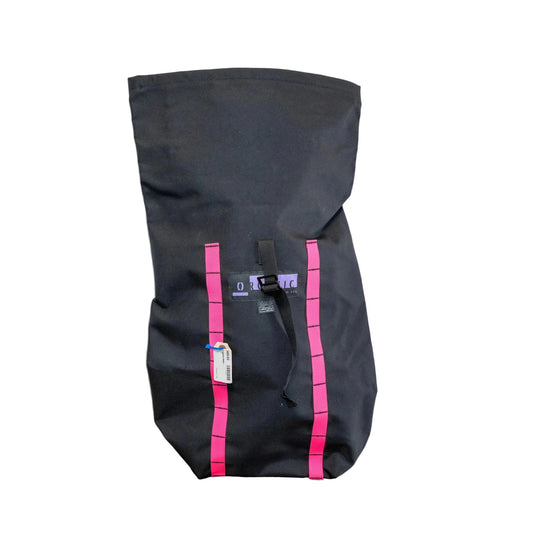 Organic Roll Down Backpack 28L - Black/Pink