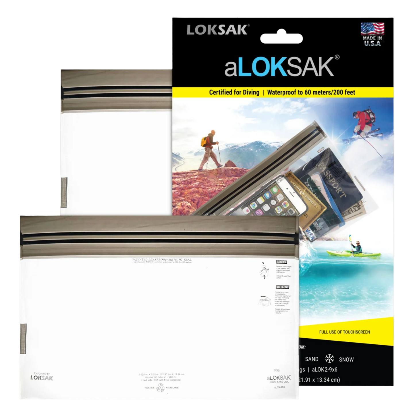 LOKSAK aLOKSAK Waterproof Bags (3-pack, Various Sizes)