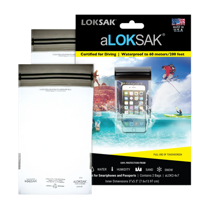 LOKSAK aLOKSAK Waterproof Bags (2-pack, Various Sizes)