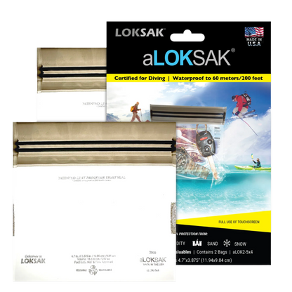 LOKSAK aLOKSAK Waterproof Bags (2-pack, Various Sizes)