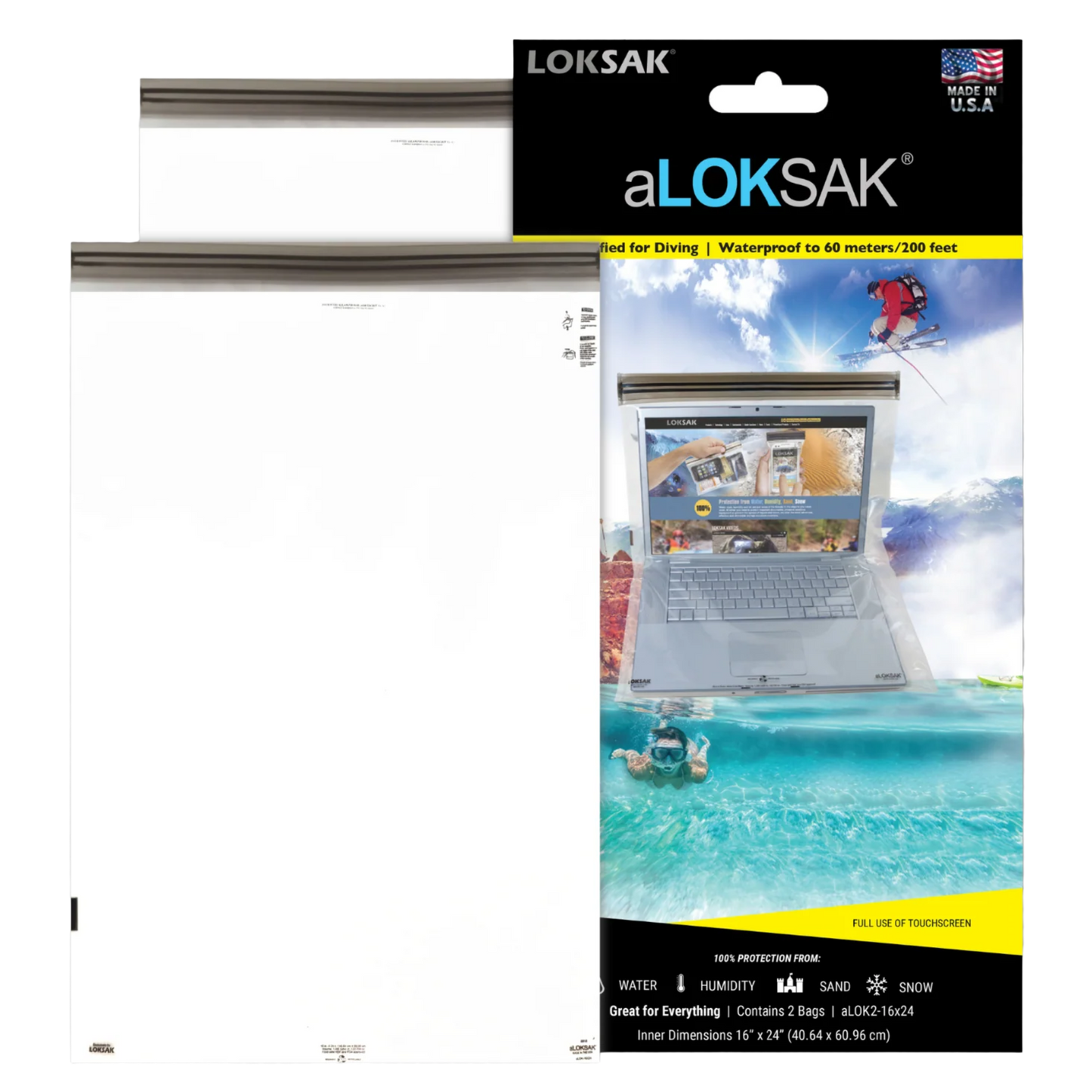 LOKSAK aLOKSAK Waterproof Bags (2-pack, Various Sizes)