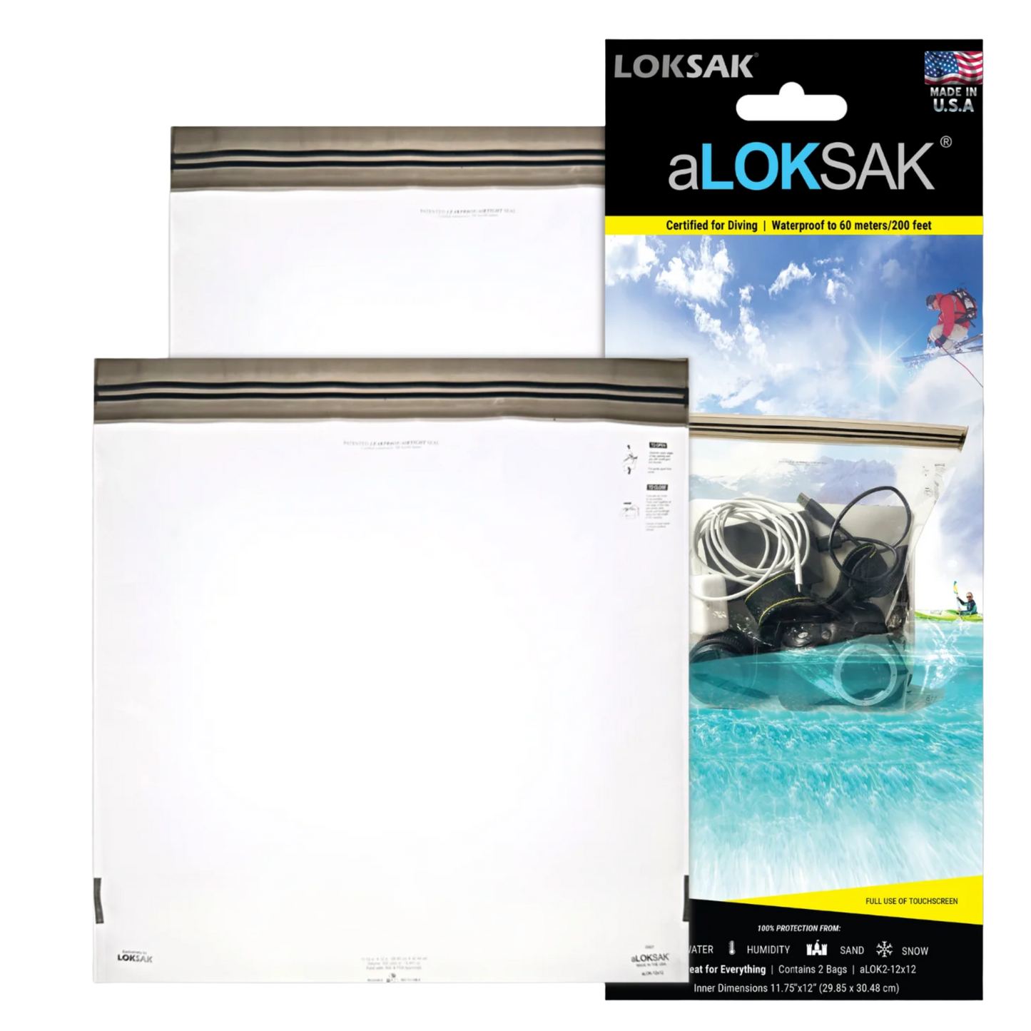 LOKSAK aLOKSAK Waterproof Bags (2-pack, Various Sizes)