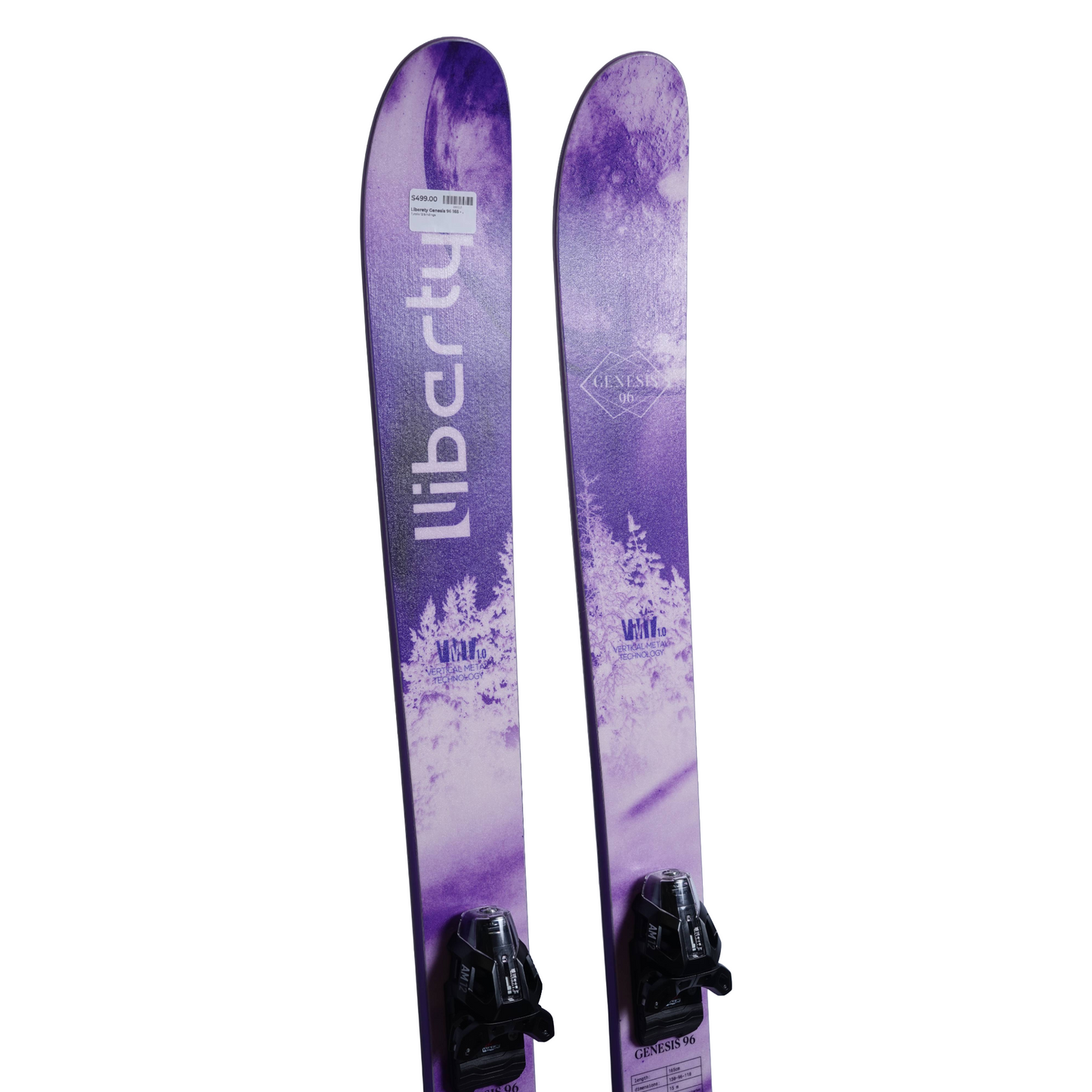 Liberety Genesis 96 Skis, 2024 + Tyrolia 12 Demo Bindings - Women's (165cm)