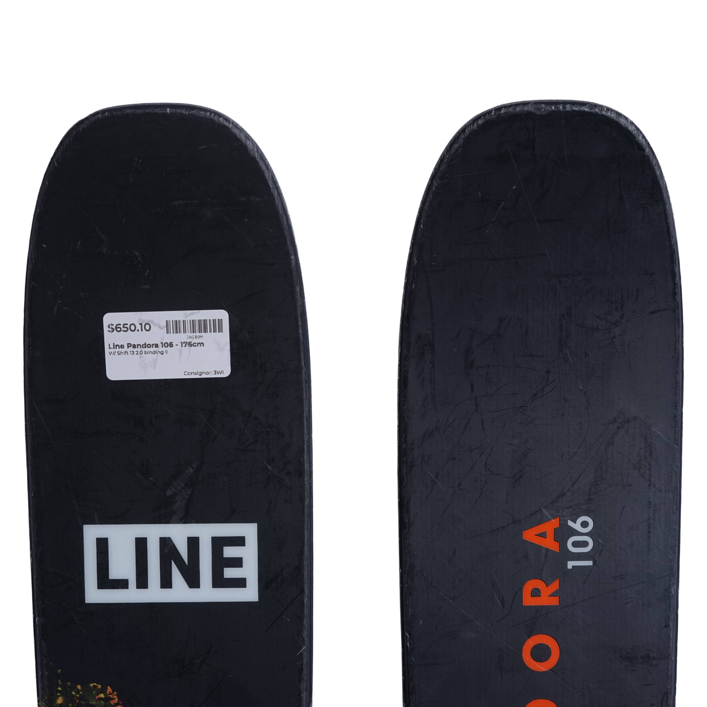 Line Pandora 106 Skis, 2025 + Salomon Shift 13 2.0 Touring Bindings - Men's (176cm)