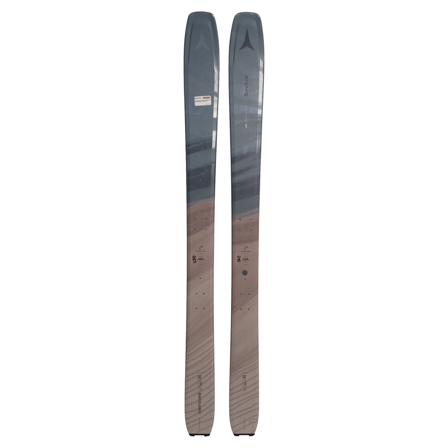 Mismounted Atomic Backland 101 Flat Ski's, 2024 - Women's (156cm)