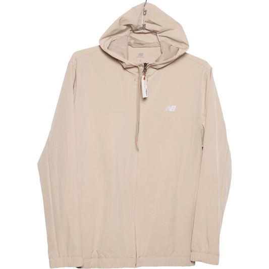 New Balance Woven Full Zip Jacket, Stoneware - Men's