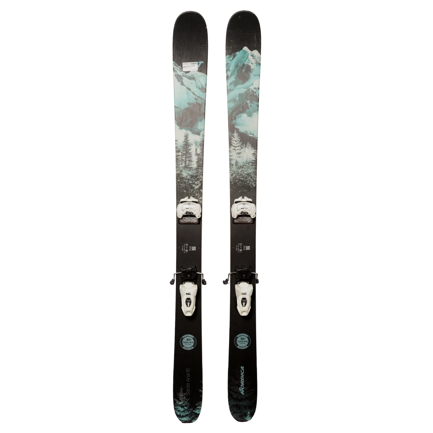 Nordica Santa Ana 104 Free Ski's + Tyrolia Attack 11 Bindings - Women's