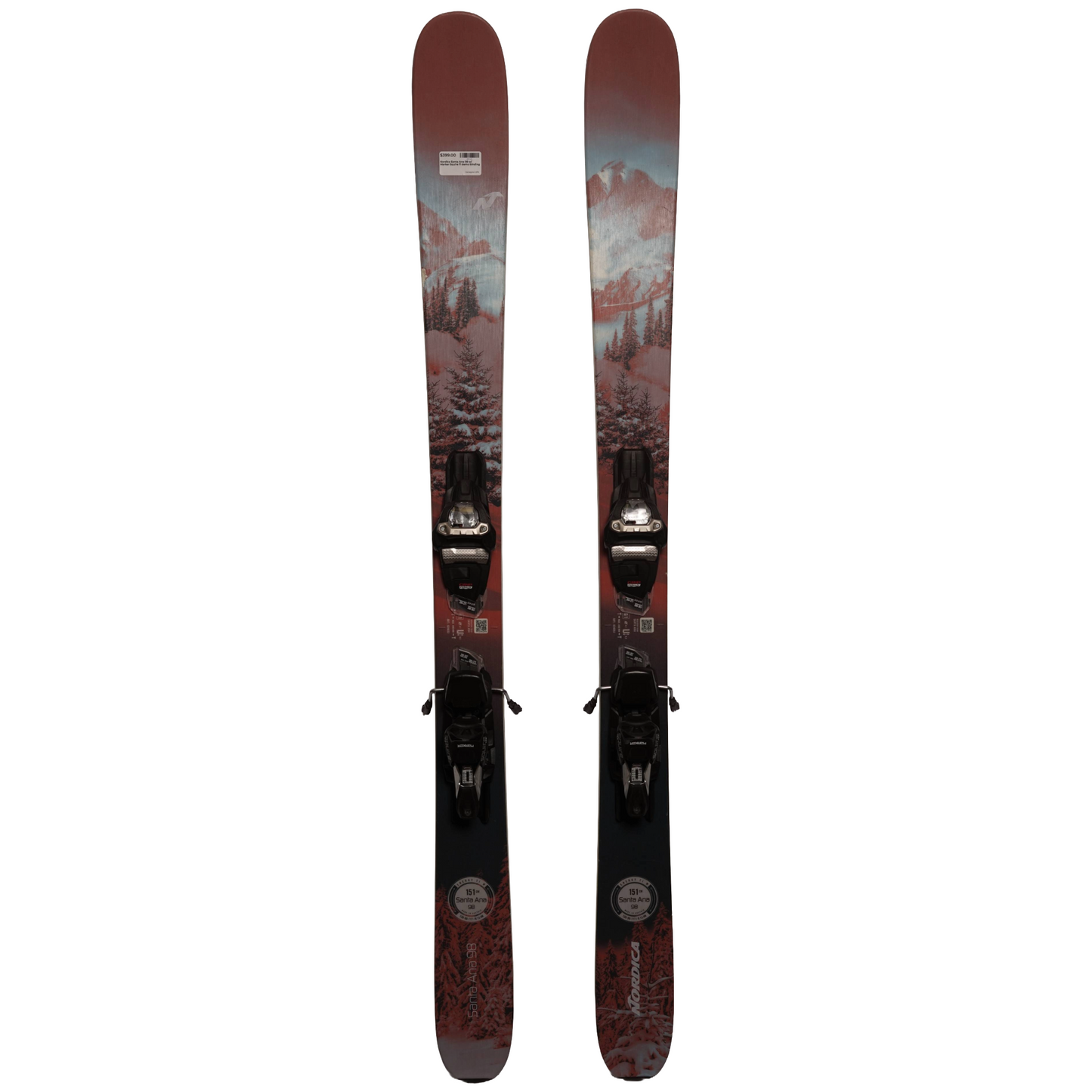 Nordica Santa Ana 98 Skis + Marker Squire 11 Demo Binding's - Women's