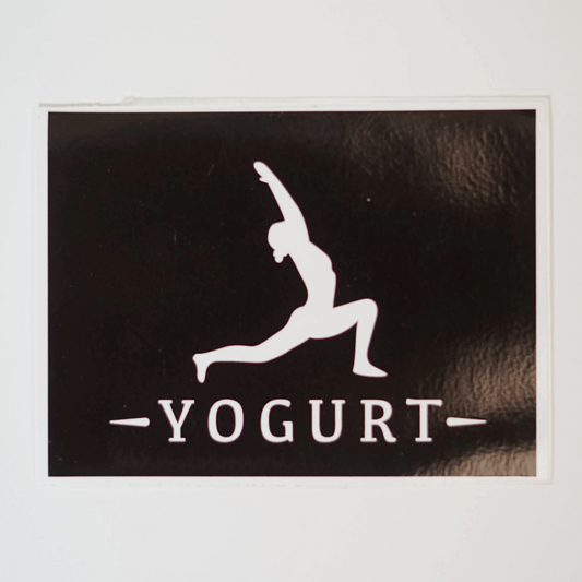 Yogurt sticker