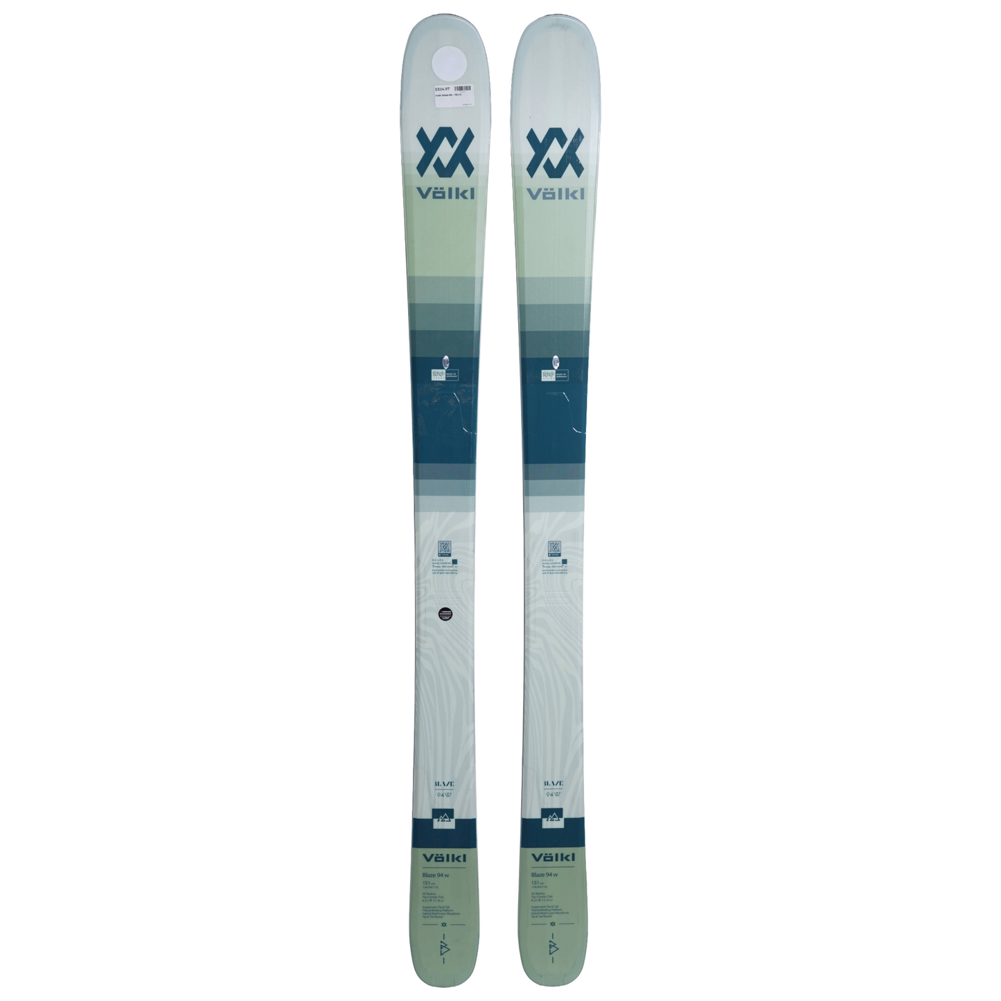 Volkl Blaze 94 Flat Ski's - Women's (151cm)