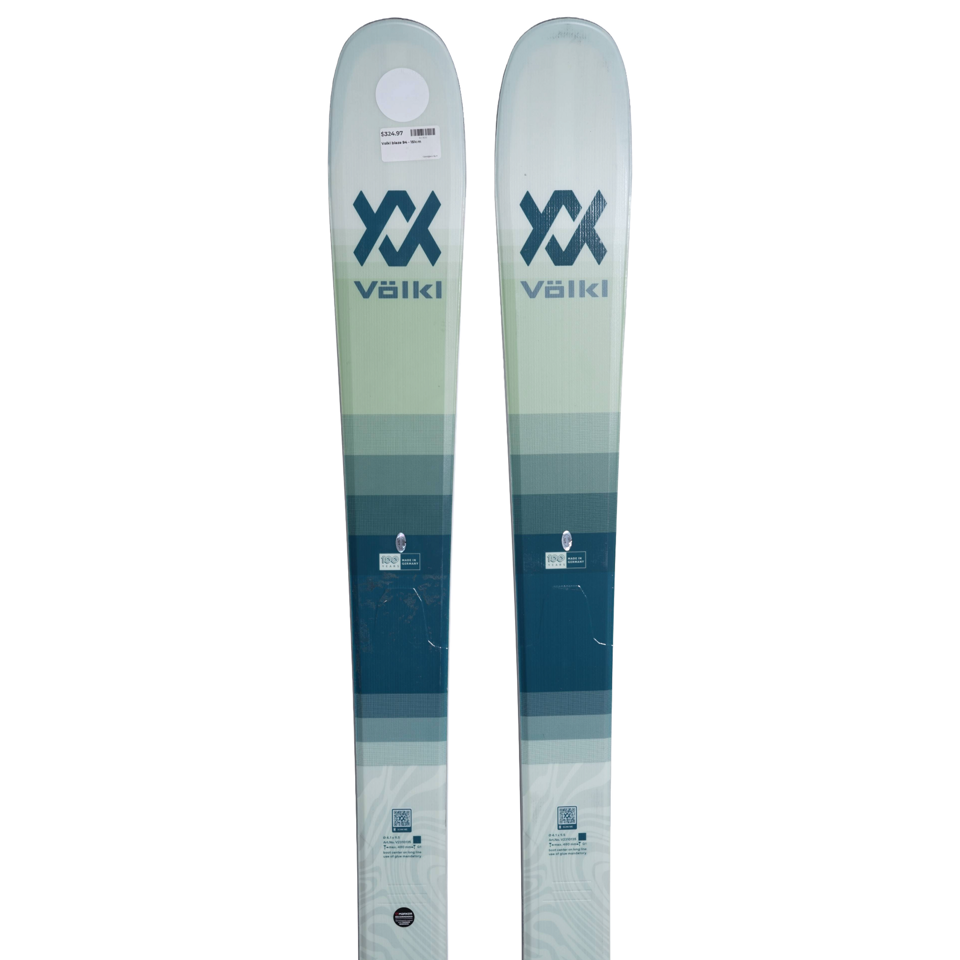 Volkl Blaze 94 Flat Skis - Women's (151cm) – The Gear Room Volkl Blaze 94 Flat Skis - Women's (151cm) – The Gear Room
